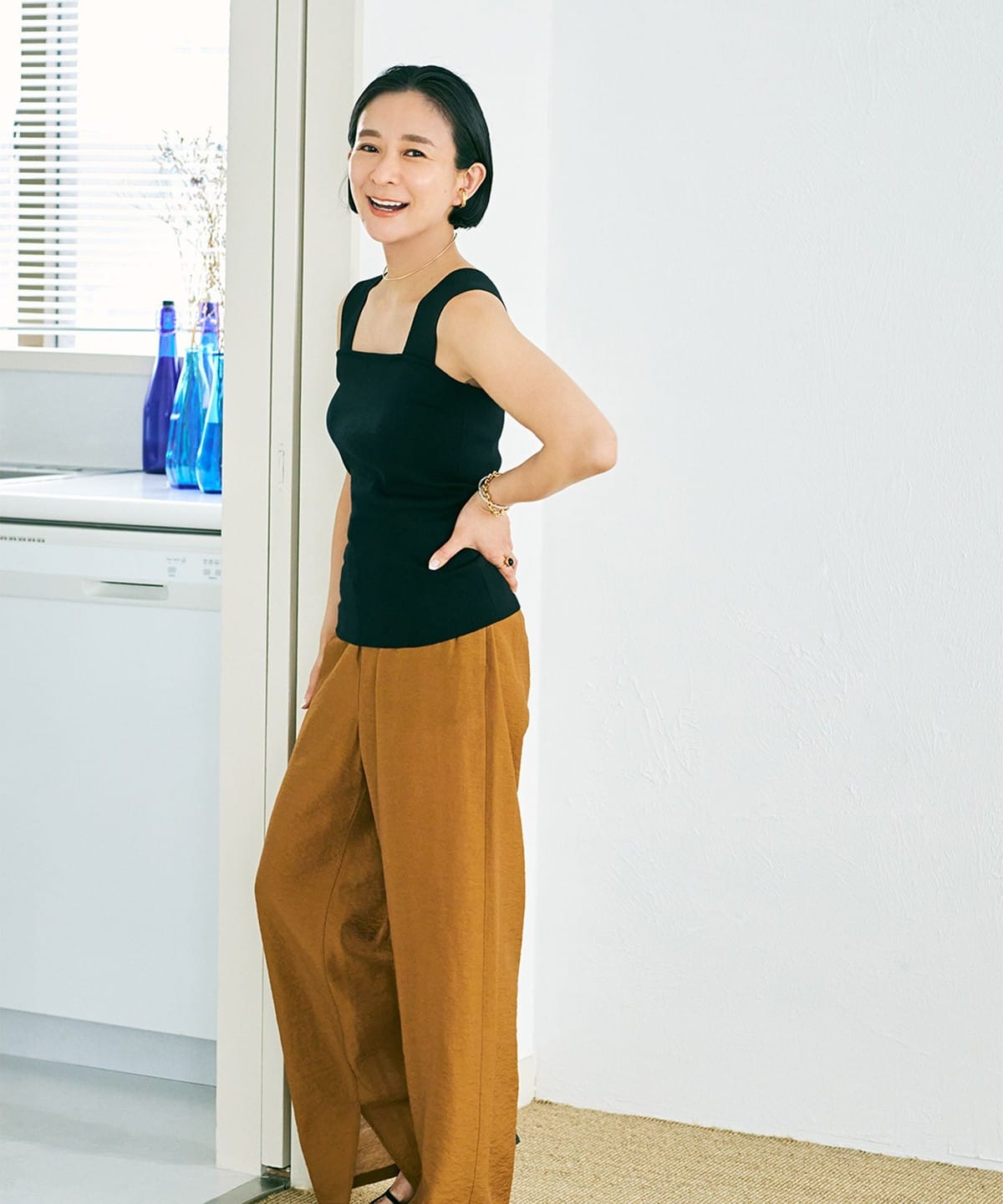 1er Arrondissement スクエアネック タンクトップ 佐藤佳菜子 Demi-Luxe BEAMS（デミルクス ビームス）【別注】スタイリスト佐藤