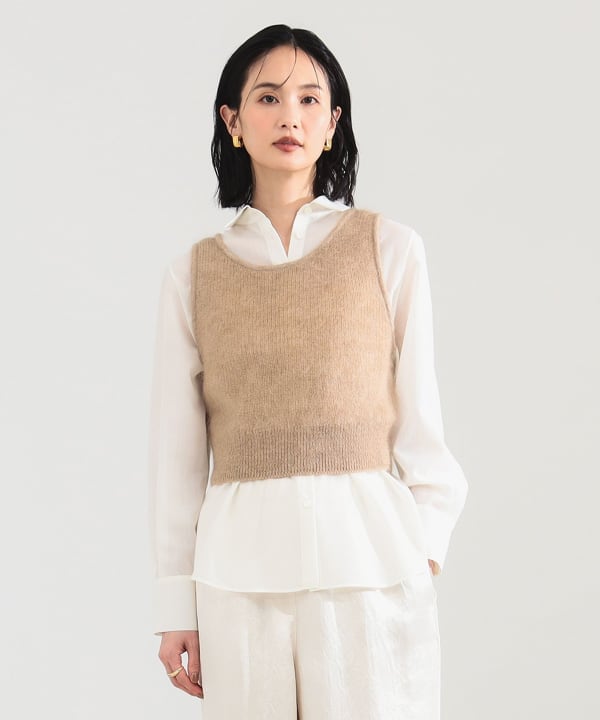 美品　SSZ 22AW モヘアニットベスト エスエスズィー ビームス 8073000151685_1.jpg