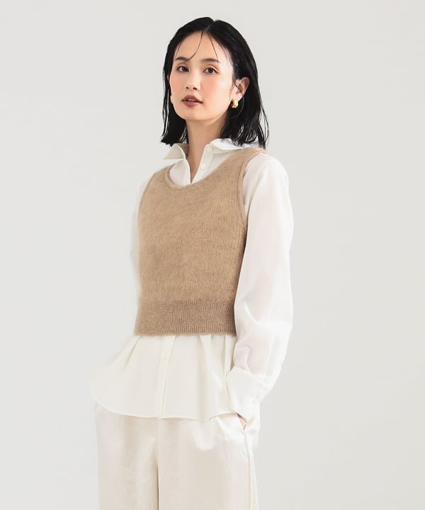 Demi-Luxe BEAMS（デミルクス ビームス）モヘヤ ニット ベスト