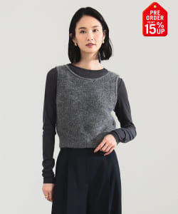 【+15%ポイントUP】モヘヤ ニット ベスト