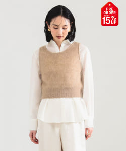 【+15%ポイントUP】モヘヤ ニット ベスト
