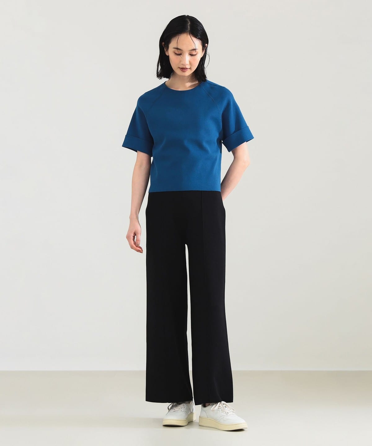 Demi-Luxe BEAMS（デミルクス ビームス）AK+1 / 総針 ショート ニット