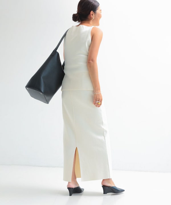 Demi-Luxe BEAMS ヘルシー ニットキャミソール　オリーブ Demi-Luxe BEAMS（デミルクス ビームス）の「ヘルシー ニット