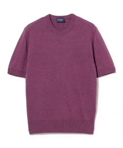 DRUMOHR / リネンコットン ハーフスリーブ ニット