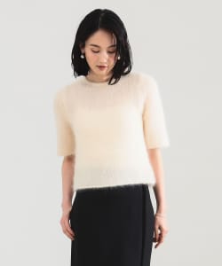 【+15%ポイントUP】モヘヤ ハーフスリーブ 2WAY プルオーバー