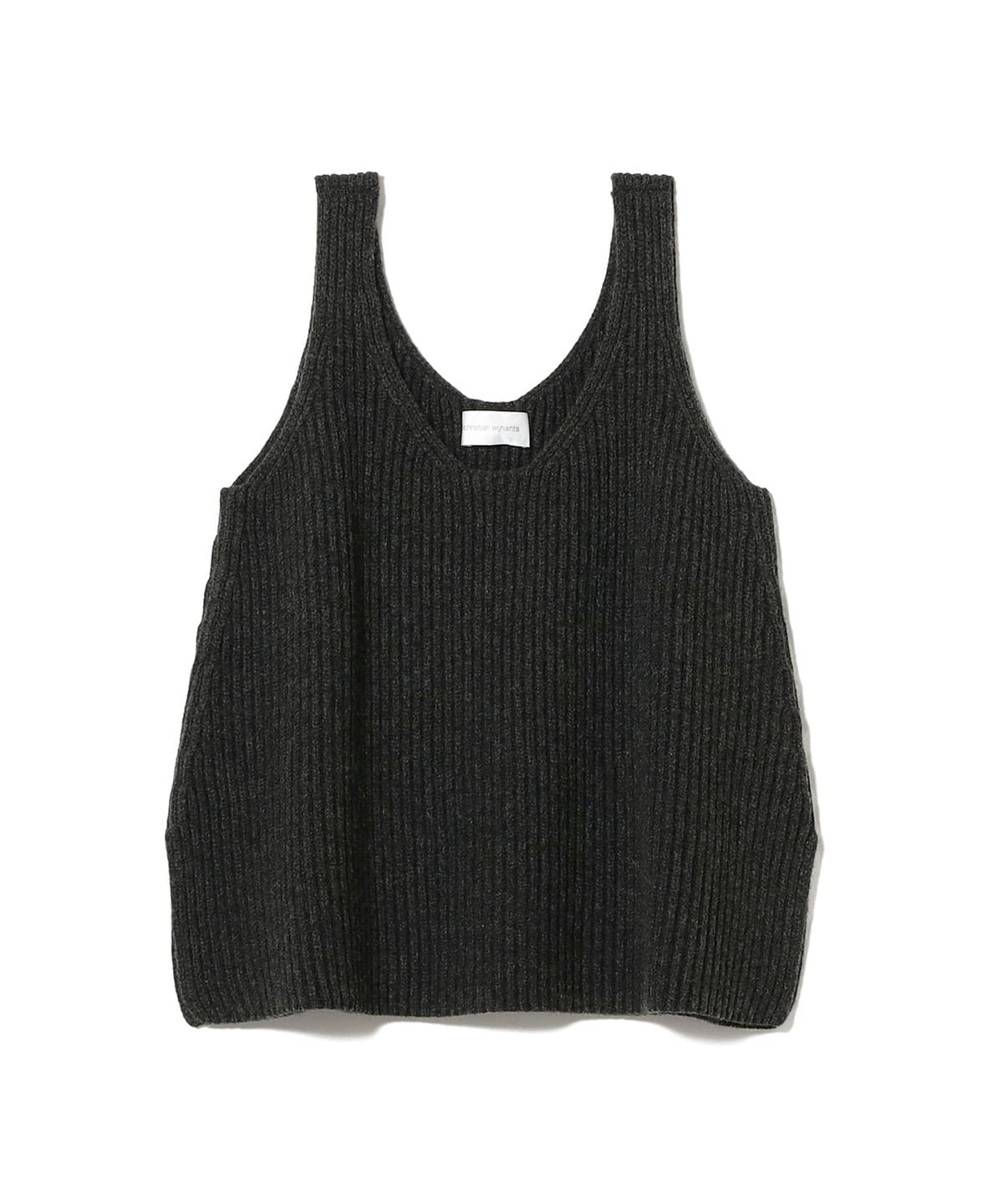 Christian Wijnants クリスチャン ワイナンツ / オーバーサイズ ニット タンクトップ トップス WOMEN ANTHRACITE S Christian Wijnants クリスチャン ワイナンツ / オーバーサイズ ニット タンクトップ トップス WOMEN ANTHRACITE S