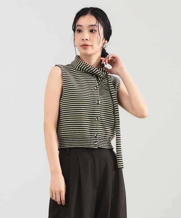 Demi-Luxe BEAMS / リネン シルク ノースリーブ　ニットベスト Demi-Luxe BEAMS（デミルクス ビームス）の「Demi-Luxe BEAMS / リネン