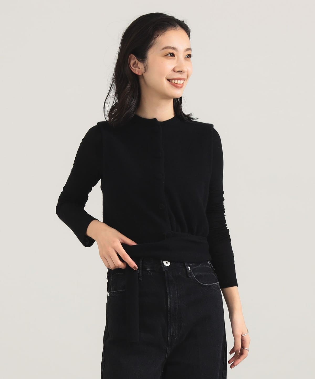 【モアバリエーション開催中】TAN / カシミヤ ストライプ スカーフベスト トップス WOMEN BLACK ONE SIZE 【モアバリエーション開催中】TAN / カシミヤ ストライプ スカーフベスト トップス WOMEN BLACK ONE SIZE
