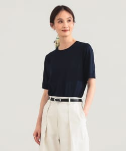 シルク ハーフスリーブ プルオーバー