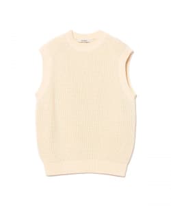 【別注】SLOANE / 7ゲージ 畦編 クルーネック ノースリーブ