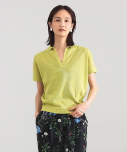 SLOANE / 10ゲージ スキッパー ハーフスリーブ ニット