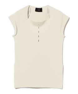 TAN / アイレット ニット ノースリーブ トップス