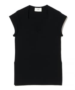 TAN / アイレット ニット ノースリーブ トップス