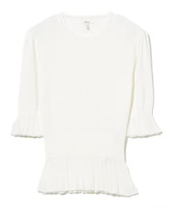 Chloe / 透かし編み フリル ニット