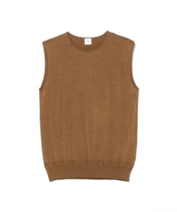 シルク ノースリーブ ニット