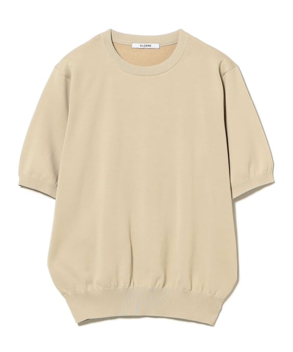 SLOANE / 18 gauge jersey crew neck short sleeve knit