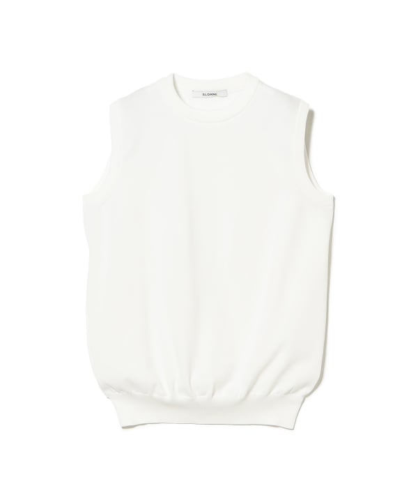SLOANE / 18-gauge jersey crew neck sleeveless knit