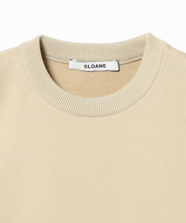 SLOANE / 18-gauge jersey crew neck sleeveless knit