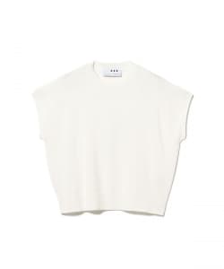 three dots / コットン シルク ショートスリーブ トップス