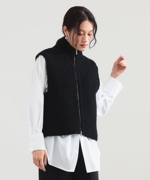 ブークレ ジップ ベスト Model：H165 B77 W57 H79　Size：ONE SIZE