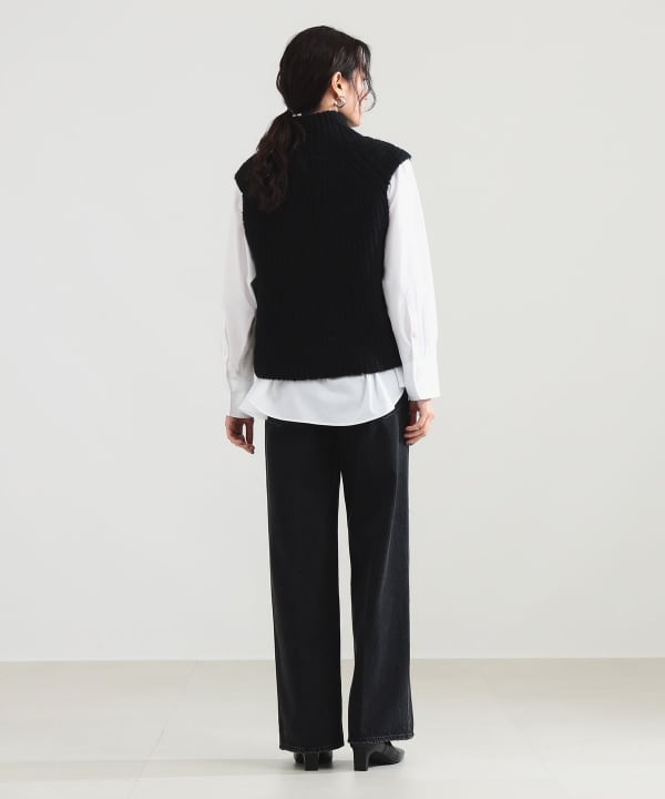 ブークレ ジップ ベスト Model：H165 B77 W57 H79　Size：ONE SIZE