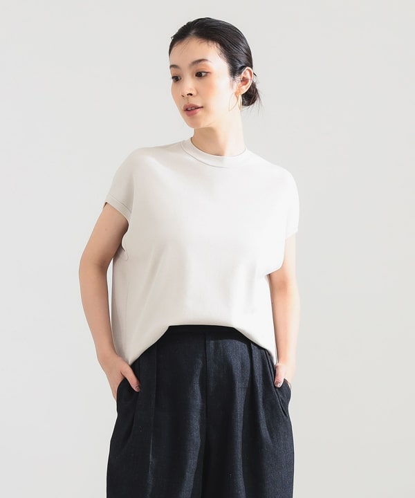 【+10%ポイントUP】AK+1 / 総針 ノースリーブ フォルム プルオーバー Model：H165　Size：ONE SIZE