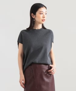 【+10%ポイントUP】AK+1 / 総針 ノースリーブ フォルム プルオーバー
