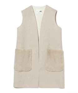 manzoni24 / ミンクポケット ジレ