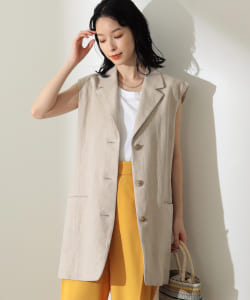 Demi-Luxe BEAMS / リネン ロングジレ