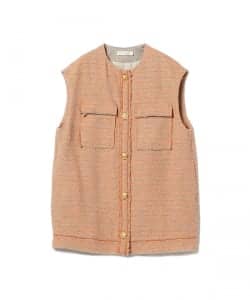 Demi-Luxe BEAMS / カラーツイード ジレ