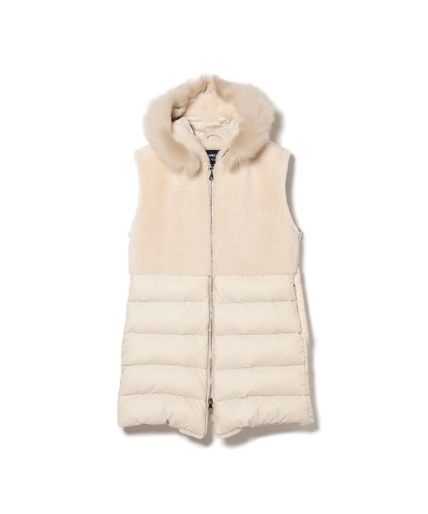 エンメティ STEFANY ムートン ダウンベスト ジレ フォックファー 38 STEFANY | 2020 AUTUMN & WINTER | WOMEN | EMMETI di Franco