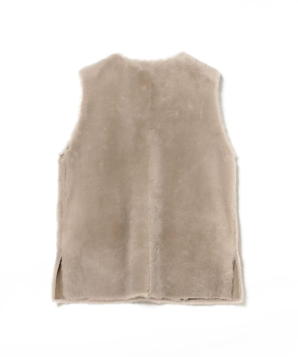 CINQUANTA ムートンベスト CINQUANTA ベスト ジレ × BEAMS F / 別注 ムートン リバーシブル