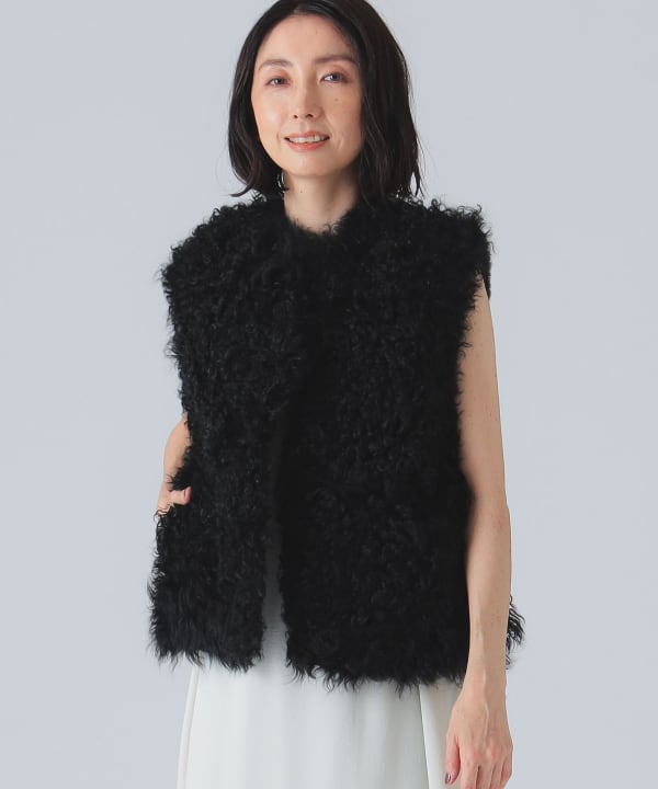 EFFE BEAMS（エッフェ ビームス）GELLI / クルーネック ムートン ジレ