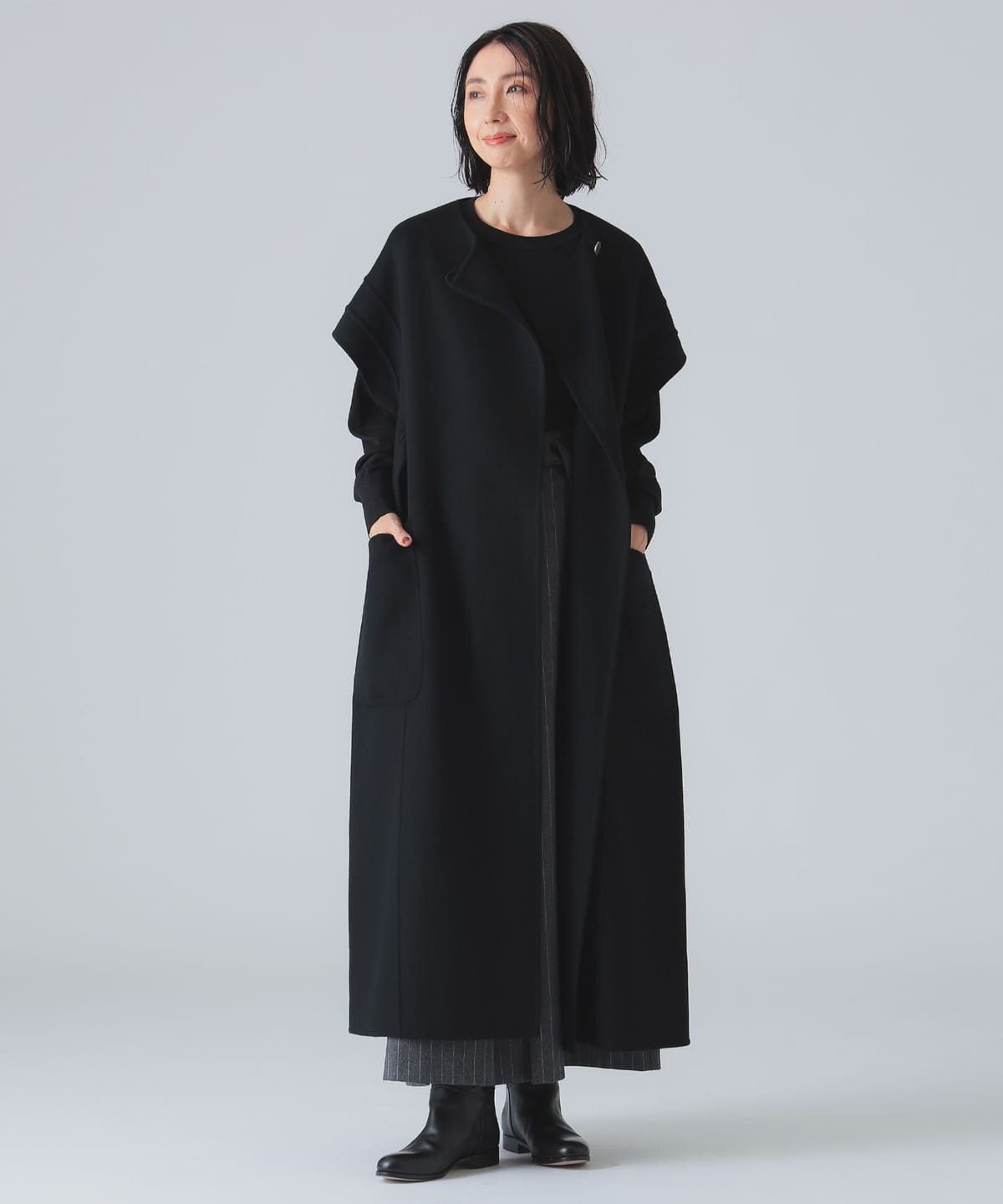 リバー ベルテッド ジレ トップス WOMEN BLACK ONE SIZE リバー ベルテッド ジレ トップス WOMEN BLACK ONE SIZE