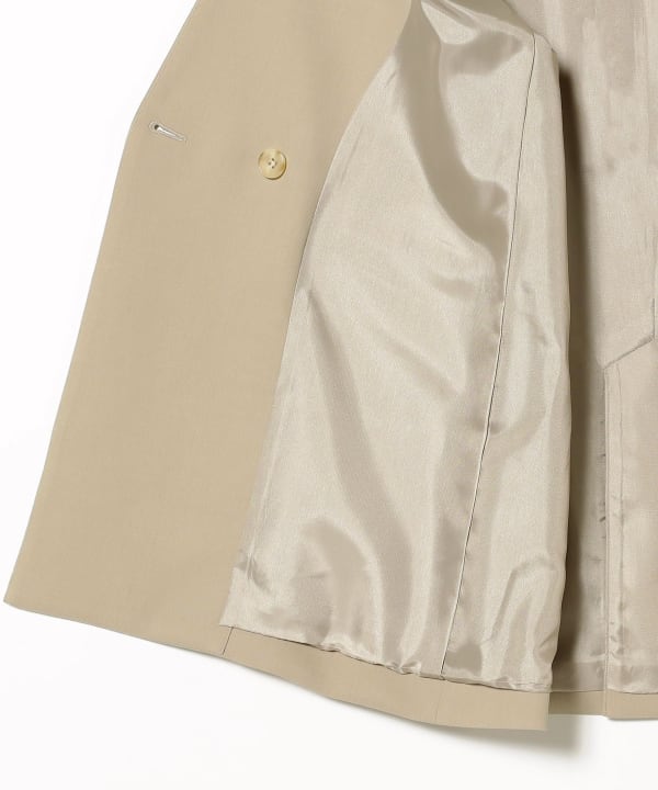 Demi-Luxe BEAMS｜ノーカラー ダブルブレスト ジレ* | Rakuten