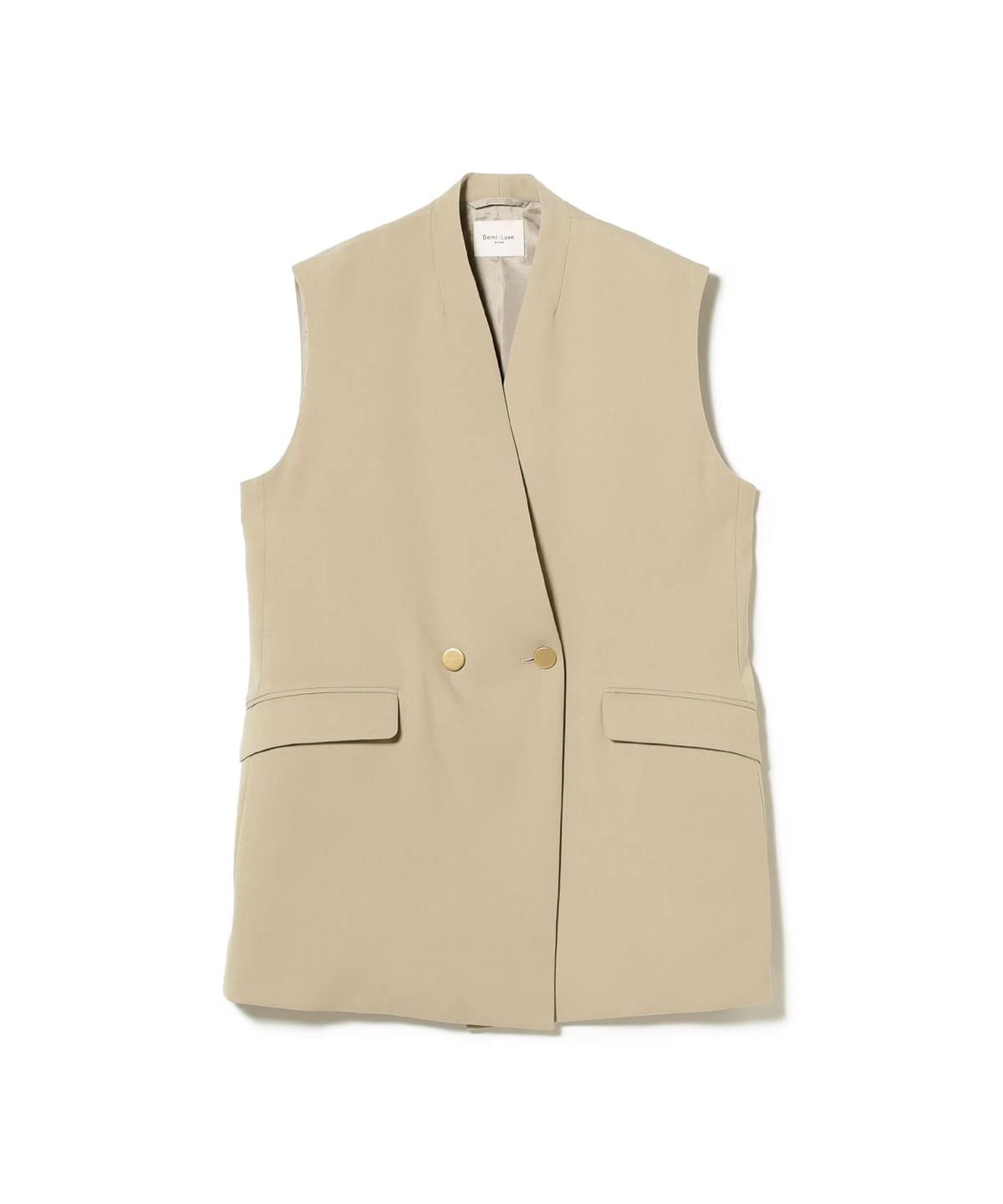 Demi-Luxe BEAMS（デミルクス ビームス）ノーカラー ダブル