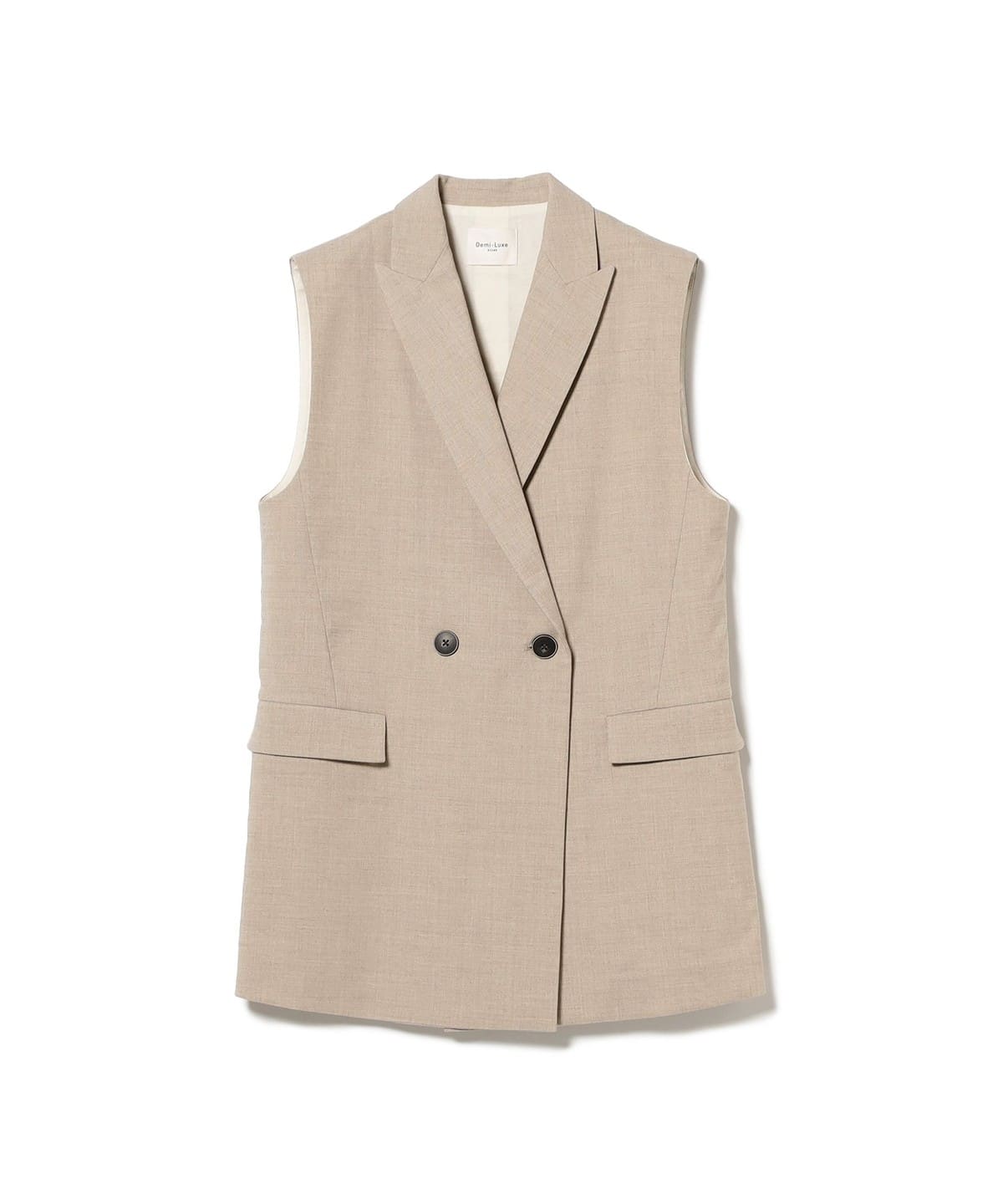 ピークドラペル 2ボタン ジレ トップス WOMEN NATURAL 38 ピークドラペル 2ボタン ジレ トップス WOMEN NATURAL 38