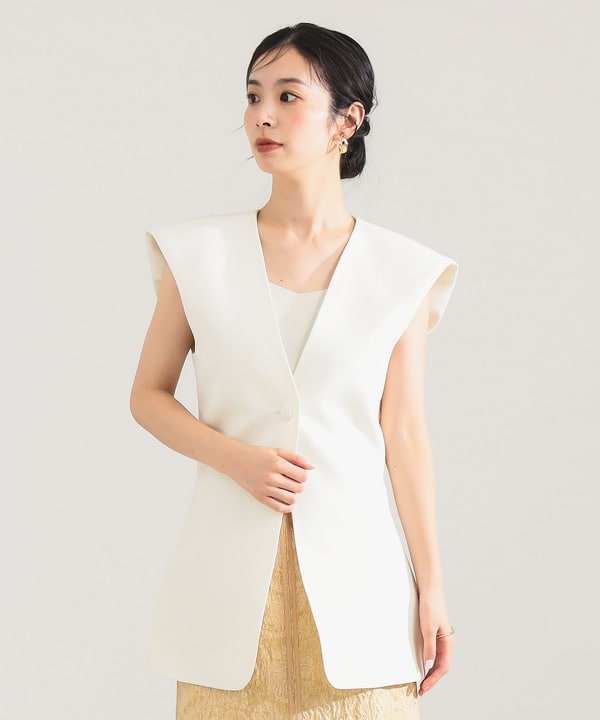 Demi-Luxe BEAMS Demi-Luxe BEAMS / Curved Gilet (Tops, Vest