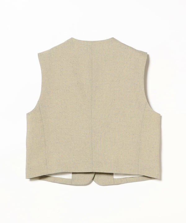 Demi-Luxe BEAMS（デミルクス ビームス）ヒヨク Vネック ショートジレ