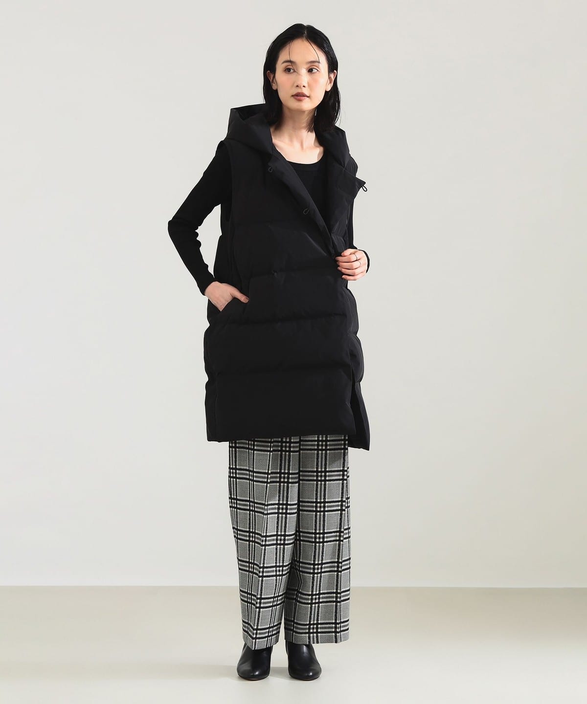 Demi-Luxe BEAMS Demi-Luxe BEAMS AK+1 / 羽绒背心（束腰羽绒
