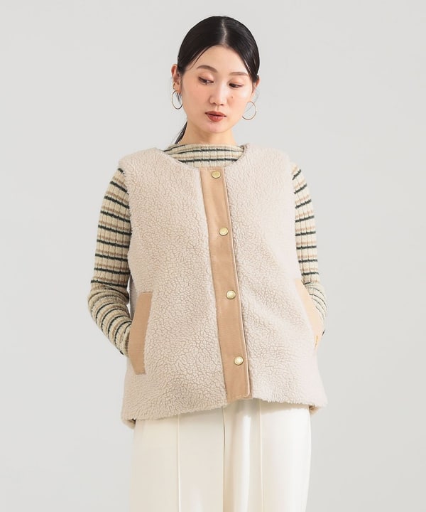 Barbour ボアライナーベスト UK12 Demi-Luxe BEAMS（デミルクス ビームス）Barbour / DULSIE ボア