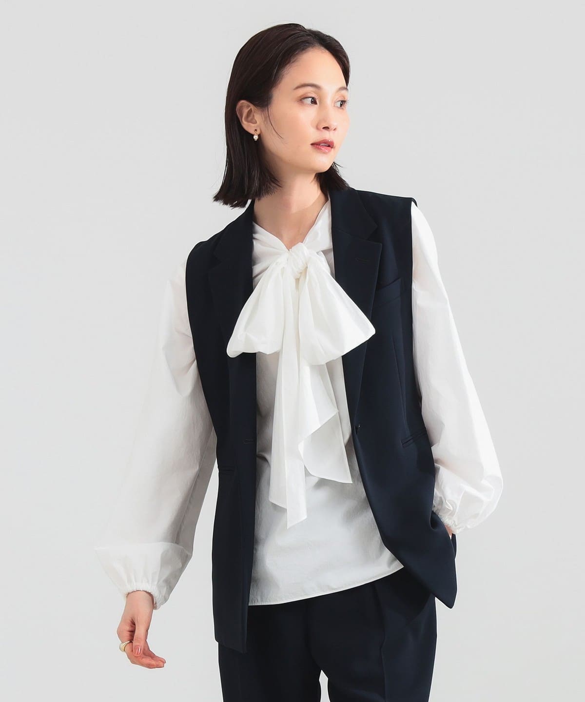 Demi-Luxe BEAMS（デミルクス ビームス）トリアセ テーラードジレ