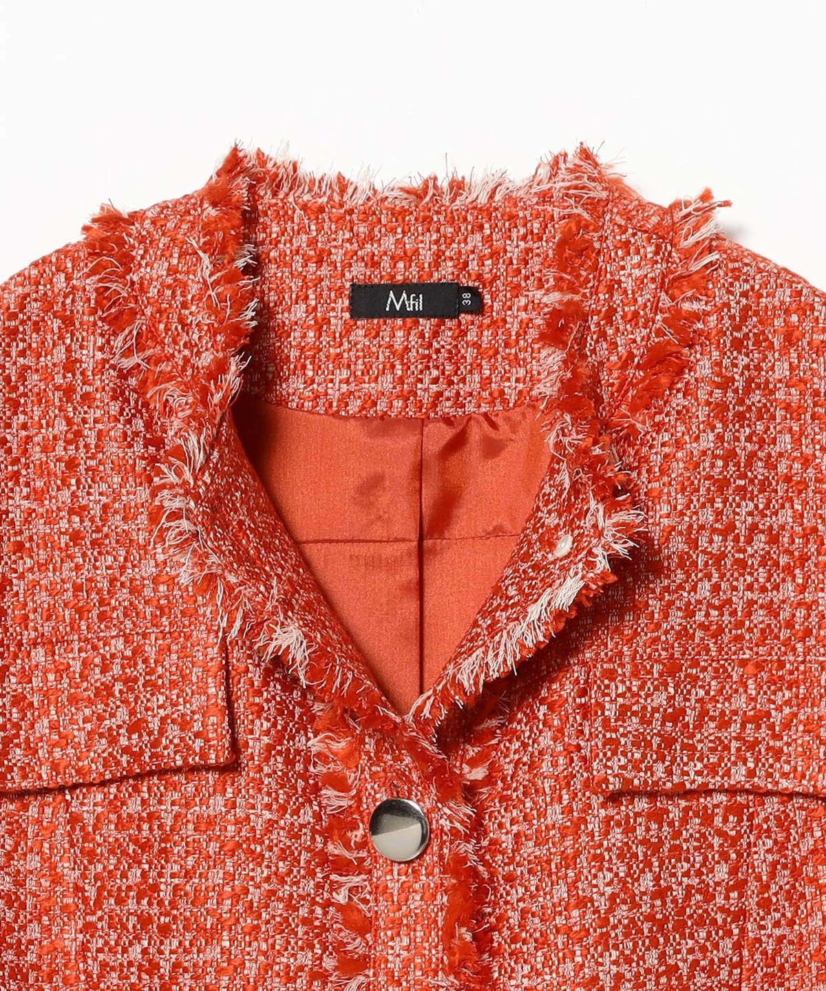 EFFE BEAMS（エッフェ ビームス）M・fil / TWEED フリンジ ジレ 