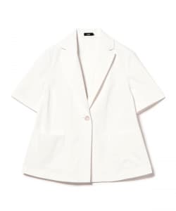 M・fil / ツイル ハーフスリーブ 1ボタン ジャケット