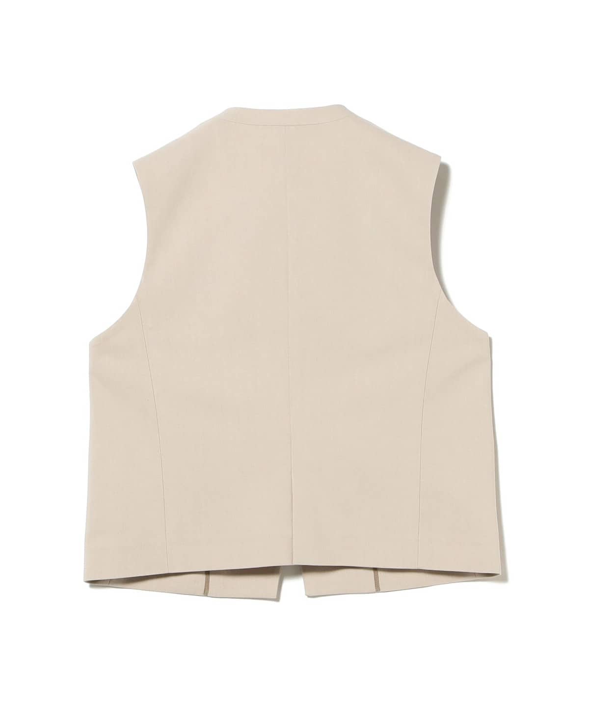 Demi-Luxe BEAMS Demi-Luxe BEAMS Concealed Placket Mini Vest (Tops