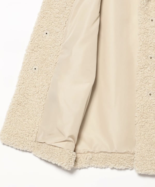 three dots / POODLE BOA ジレ