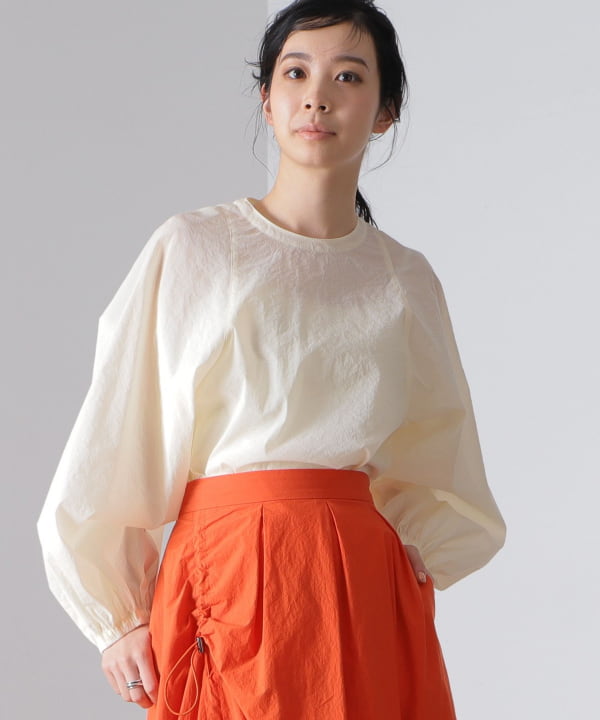 Demi-Luxe BEAMS - 専用です2021ss ak+1 ペーパークロスブラウス　カーキ　エッフェビームス Demi-Luxe BEAMS（デミルクス ビームス）の「AK+1 / ペーパー