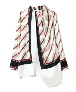 CALCATERRA / パネルプリント ブラウス