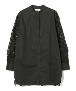 Demi-Luxe BEAMS / レース コンビ シャツ