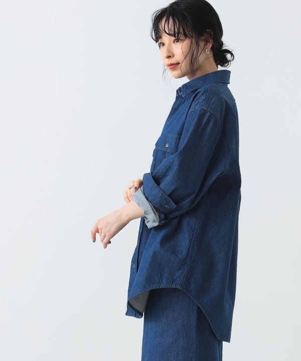 Demi-Luxe BEAMS（デミルクス ビームス）【別注】エディター坪田あさみ × woadblue / デニム CPO シャツジャケット（シャツ・ ブラウス カジュアルシャツ）通販｜BEAMS